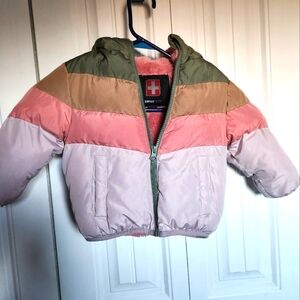 SWISS TECH PUFFER COAT FUR LINED- 18 MONTH